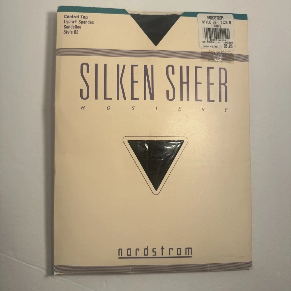 Nordstrom Silken Sheer Control Top Pantyhose Size B New (Quantity 2)
